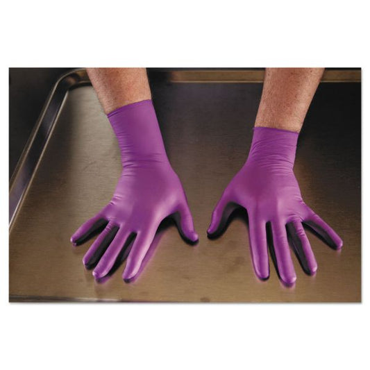 Kimtech PURPLE NITRILE Exam Gloves, 310 mm Length, Medium, Purple, 500/Carton