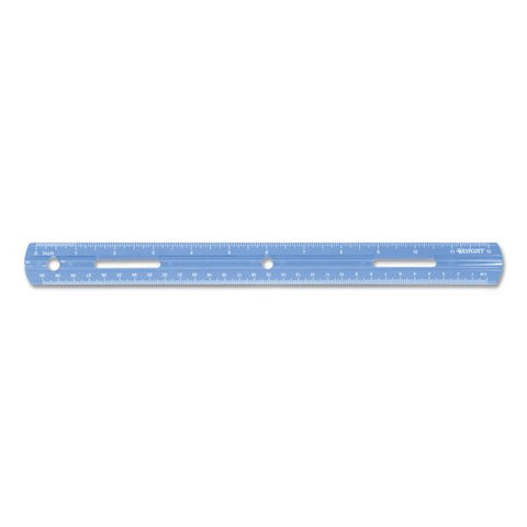 Westcott Plastic Ruler, Standard/Metric, 12" (30 cm) Long, Assorted Translucent Colors