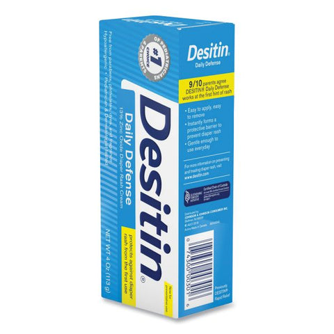 Desitin Daily Defense Baby Diaper Rash Cream with Zinc Oxide, 4 oz Tube