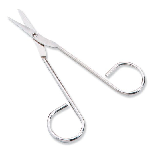 First Aid Only Scissors, Pointed Tip, 4.5" Long, Nickel Straight Handle