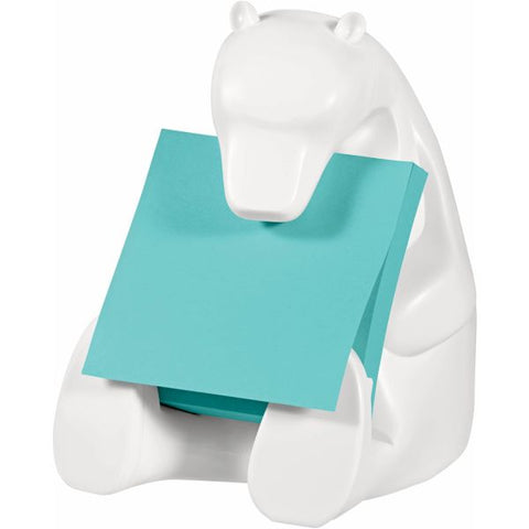 Post-it White Bear Dispenser Pop-up Note Dispenser 3" x 3" Note - White