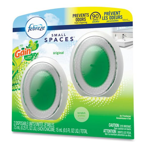 Febreze smallSPACES, Gain Original Scent, 7.5 mL Cartridge, 2/Pack