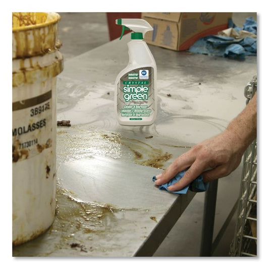 Simple Green Crystal Industrial Cleaner/Degreaser, 24 oz Spray Bottle, 12/Carton