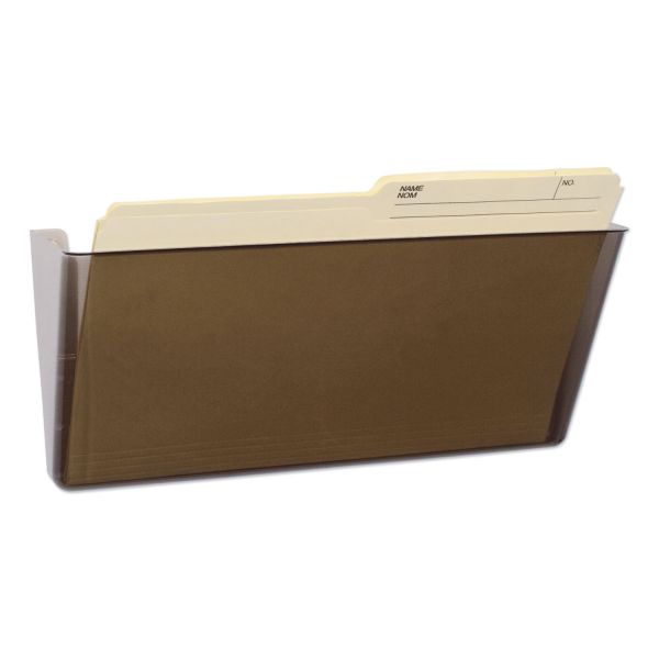 Storex Wall File, Legal Size, 16" x 4" x 7", Smoke