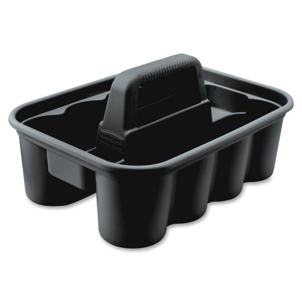 Rubbermaid Commercial Deluxe Carry Caddy 15" Length x 10.9" Width x 7.4" Height - Black