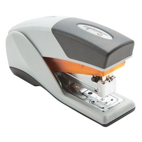 Swingline Optima 25 Reduced Effort Compact Stapler, 25-Sheet Capacity, Gray/Orange