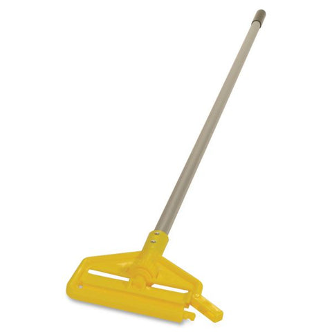 Rubbermaid Commercial Invader Wet Mop Handle 60" Length - Gray, Yellow - Aluminum, Vinyl - 12 / Carton