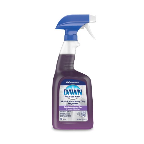 Dawn Professional Multi-Surface Heavy Duty Degreaser, Fresh Scent, 32 oz Spray Bottle, 6/Carton