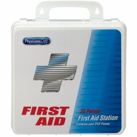 PhysiciansCare by First Aid Only Office First Aid Kit, for Up to 75 people, 312 Pieces, Plastic Case