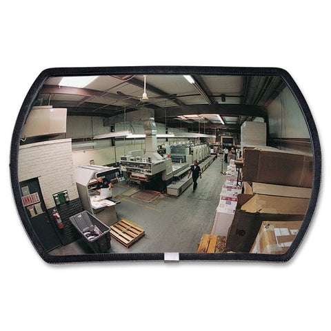 See All 160 degree Convex Security Mirror, Round Rectangular, 18"w x 12"h