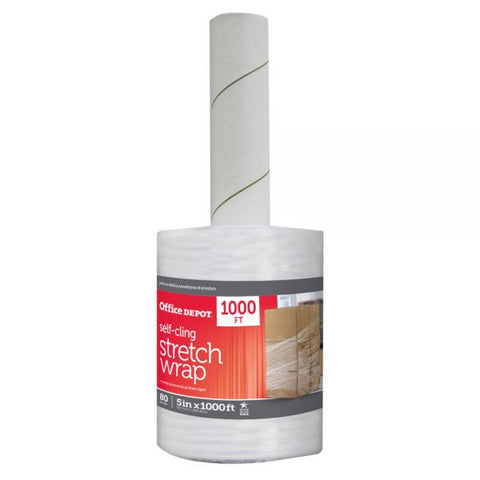 Stretch Wrap Film, 5" x 1000' Roll, Clear