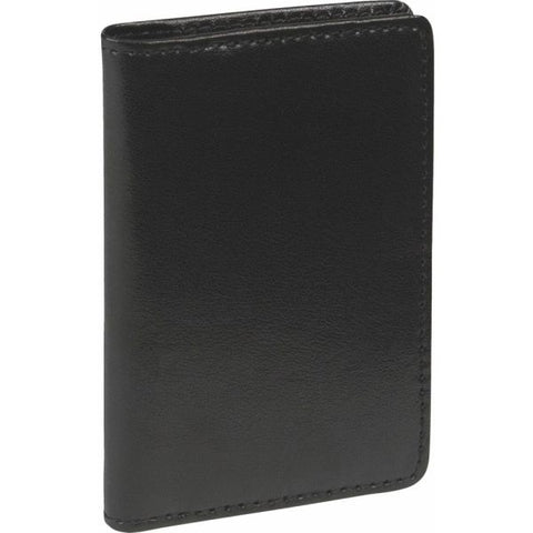 Samsill Regal Leather Business Card Wallet, Holds 25 2 x 3.5 Cards, 4.25 x 2.25, Black