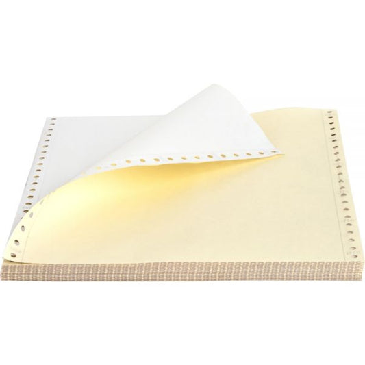 Sparco 2-Part Continuous Computer Paper 9 1/2" x 11" - 15 lb Paper Weight - White, Canary - 1,850/ Carton