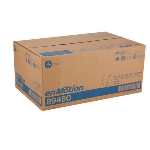 enMotion by GP PRO 1-Ply Paper Towels, 100% Recycled, Brown, 800' Per Roll, Pack Of 6 Rolls