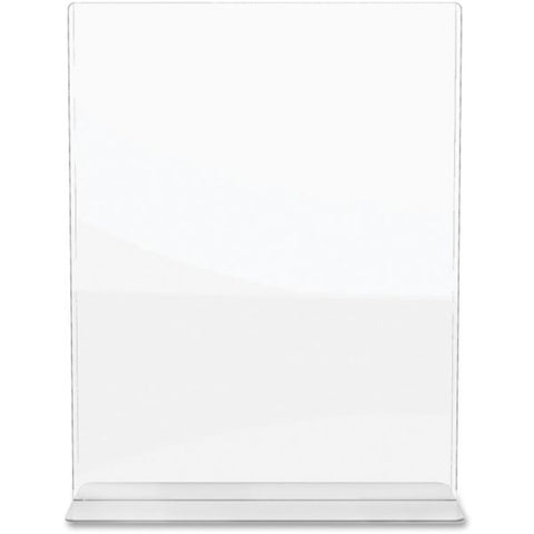 deflecto Superior Image Double Sided Sign Holder, 8.5 x 11 Insert, Clear