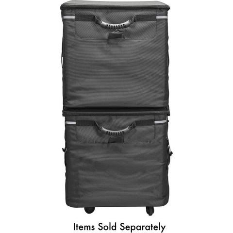 Solo PRO TRANSPORTER 128 Roller Travel/Luggage Bottom Case- Box 1 of 2 - Black 20.5" x 26" x 18.75" - Bump Resistant - Black Luggage - 128L Volume Capacity - 1 Pack