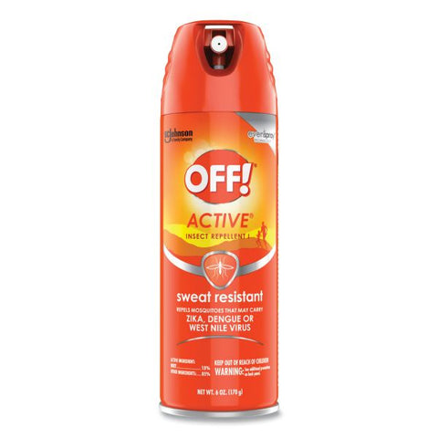 OFF! ACTIVE Insect Repellent, 6 oz Aerosol Spray, 12/Carton