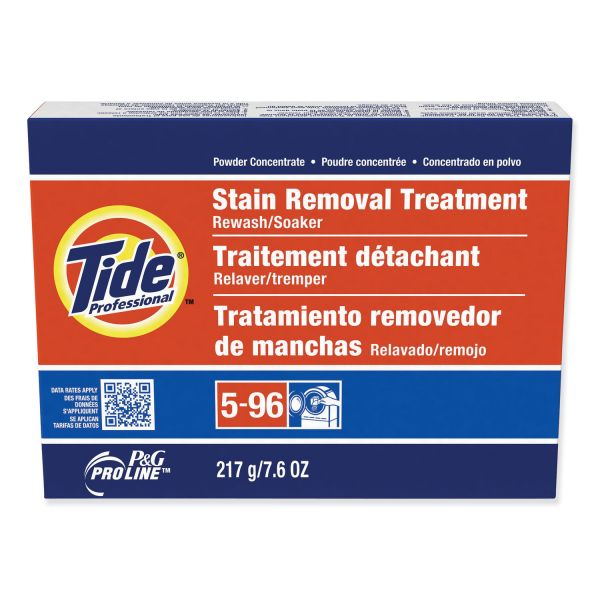 Tide Professional Stain Removal Treatment Powder, 7.6 oz Box, 14/Carton Powder - 7.60 oz (0.47 lb) - 14 / Carton - Clear