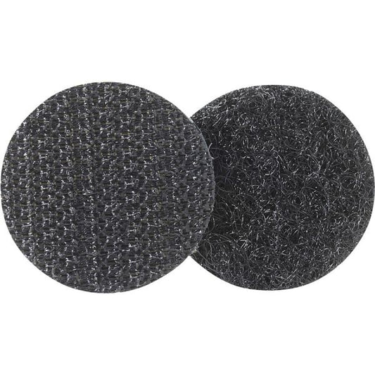 VELCRO Coin Fasteners 0.75" Length x 0.75" Width - 500 / Pack - Black