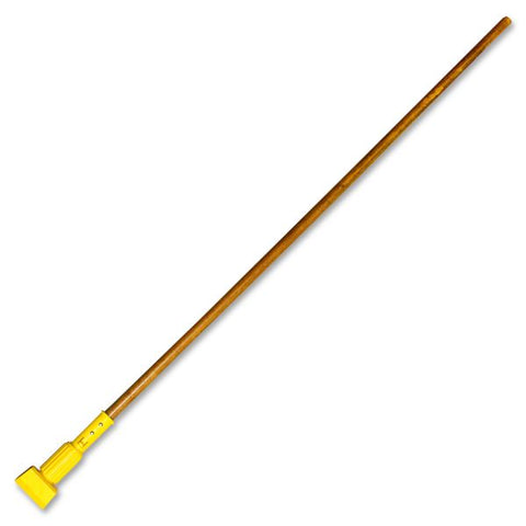 Genuine Joe Wide Band Mop Handle 60" Length - Natural - Wood - 1 Each