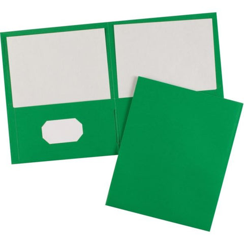 Avery Two-Pocket Folder, 40-Sheet Capacity, 11 x 8.5, Green, 25/Box