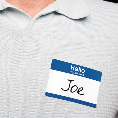 Avery Printable Self-Adhesive Name Badges, 2 1/3 x 3 3/8, Blue "Hello", 100/Pack