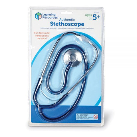 Learning Resources Pre-K Stethoscope Durable - Blue, Silver - Child