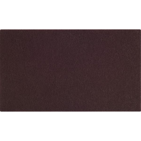 Scotch-Brite Surface Preparation Pads 5/Carton - Rectangle - 14" Width x 0.40" Thickness - Scrubbing, Stripping - Concrete, Granite, Marble, Vinyl, Wood, Terrazzo, Stone Floor - 175 rpm to 600 rpm Speed Supported - Residue-free - Nylon Fiber - Maroon