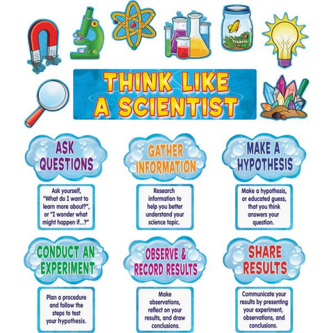 Teacher Created Resources Scientific Mini Bulletin Board Set Learning Theme/Subject - Acid-free - 26" Height x 6" Width x 21" Length - Multicolor - 1 / Set