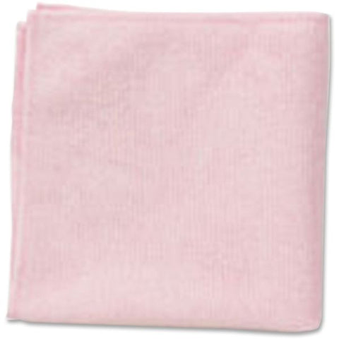 Rubbermaid Commercial Microfiber Cleaning Cloths, 16 x 16, Pink, 24/Pack