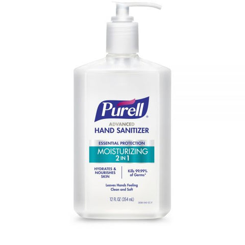 Purell 2-In-1 Moisturizing Advanced Gel Hand Sanitizer, 12 Fl Oz