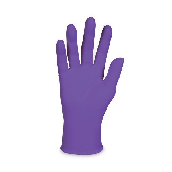 Kimtech PURPLE NITRILE Exam Gloves, 242 mm Length, X-Large, Purple, 90/Box