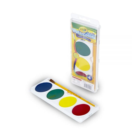 Crayola So-Big Washable Watercolors 4 Assorted Colors - Paintbrush