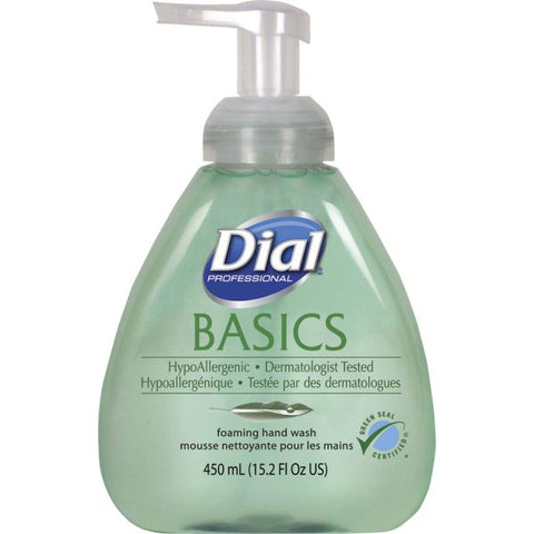 Dial Basics Foaming Hand Soap w/ Aloe 15.2 oz Size - Fresh Scent Scent - Push Pump Dispenser - 4/ Carton