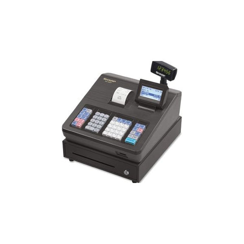 Sharp XE Series Electronic Cash Register, Thermal Printer, 2,500 Look-Ups, 25 Clerks, LCD Display, 17.6 lbs