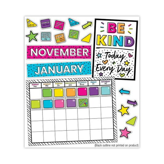 Carson-Dellosa Education Calendar Bulletin Board Set, Kind Vibes, 129 Pieces