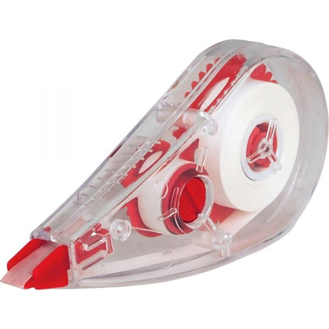 Integra White Correction Tape 0.20" Width x 19.69 ft Length - White TapeWhite Dispenser - Non-refillable - 12 / Box - White