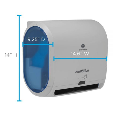 enMotion Impulse by GP PRO 10” 1-Roll Automated Touchless Paper Towel Dispenser, Blue/Gray