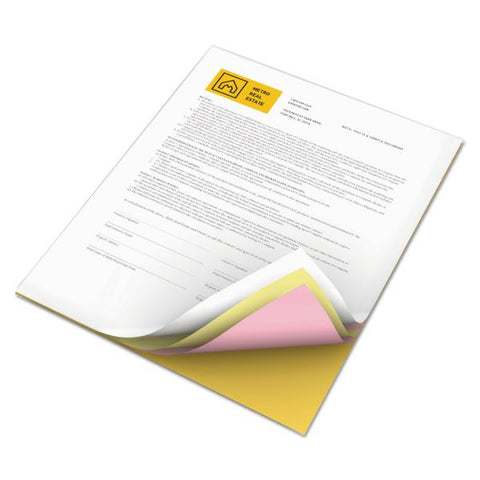 Revolution Carbonless 4-Part Paper, 8.5x11, Canary/Goldenrod/Pink/White, 1,250/Carton