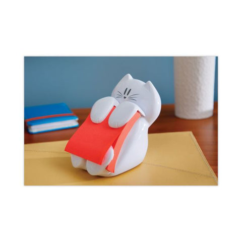 Post-it Pop-up Notes Super Sticky Cat Notes Dispenser, For 3 x 3 Pads, White, Includes (2) Rio de Janeiro Super Sticky Pop-up Pad