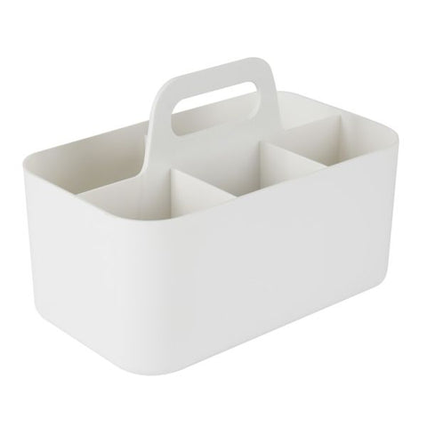 Realspace Stackable Storage Caddy, Small Size, White