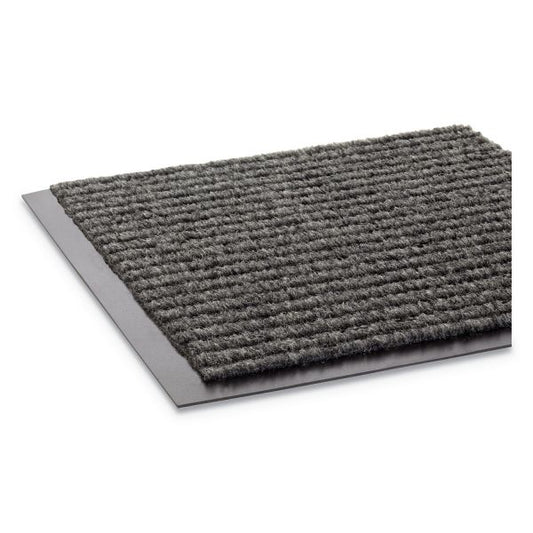 Crown Needle Rib Wipe and Scrape Mat, Polypropylene, 36 x 120, Gray