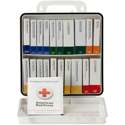 First Aid Only Unitized Weatherproof ANSI Class A+ First Aid Kit for 50 People, 24 Pieces, Plastic Case