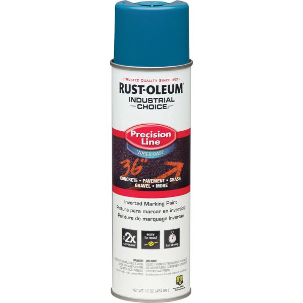 Rust-Oleum Industrial Choice Precision Line Marking Paint 17 fl oz - 1 Each - Caution Blue