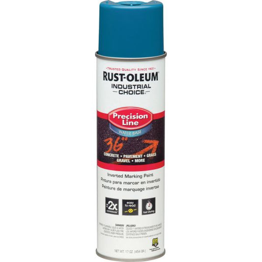 Rust-Oleum Industrial Choice Precision Line Marking Paint 17 fl oz - 1 Each - Caution Blue