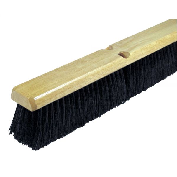 Wilen Black Tampico Push Broom, 24"