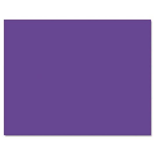 Pacon Four-Ply Railroad Board, 22 x 28, Purple, 25/Carton