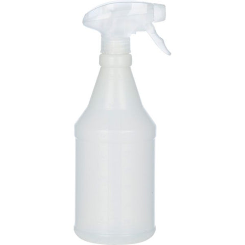 SKILCRAFT 8125015770210 Trigger Spray Bottles 24 oz Capacity - Plastic - Clear - 3/ Pack