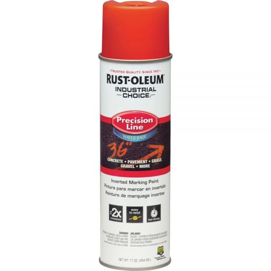 Rust-Oleum Industrial Choice Precision Line Marking Paint 17 fl oz - 1 Each - Alert Orange