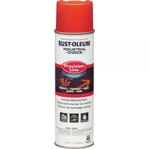 Rust-Oleum Industrial Choice Precision Line Marking Paint 17 fl oz - 1 Each - Alert Orange